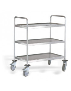 CARRO SERV INOX 3 EST 900X500