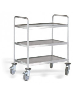 CARRO SERV INOX 3 EST 1000X600