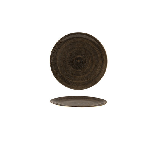 SPIRAL GREY 28 CM FLAT PLATE