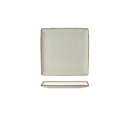 DAPPLE-BROWN PLATO CUADRADO 27x27 cm