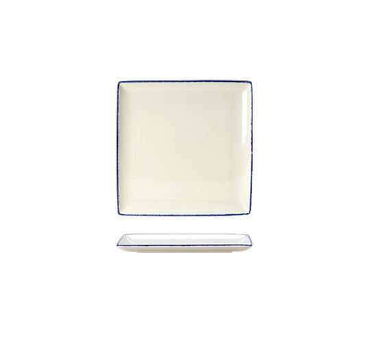 DAPPLE-BLUE PLATO CUADRADO 27x27 cm