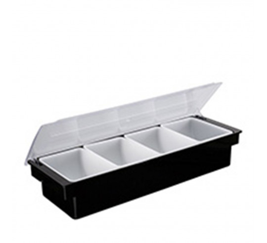 CAJA DE ESPECIAS 4 COMPARTIMENTOS ABS