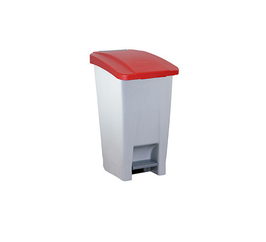 CUBO SELECTIVO TAPA ROJA 60 l
