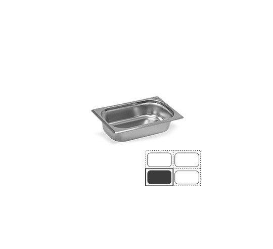 CUBETA GN 1/4 INOX 18% h 10 cm 2,8 l