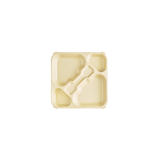 POLITRAY BANDEJA 5 COMPART PP CREMA