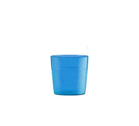 POLITRAY VASO AZUL h 70 mm 17 cl