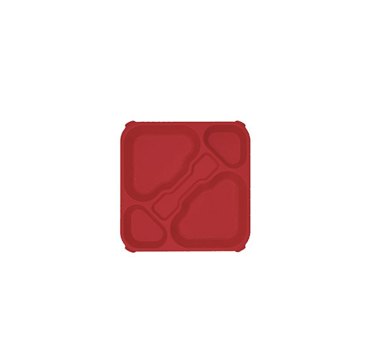 POLYTRAY BANDEJA AUTO/SERV 5 COMP ROJO