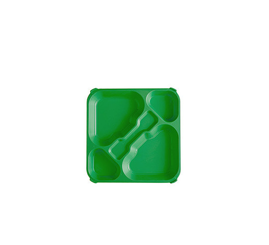 POLYTRAY BANDEJA AUTO/SERV 5 COMP VERDE