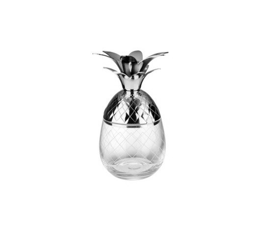 TAZA PINEAPPLE DE CRISTAL C/TAPA EN