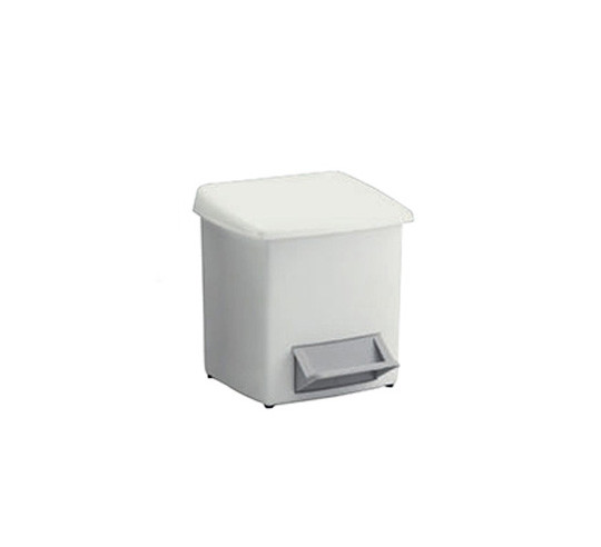 CUBO BAÑO C/PEDAL 8 LITROS BLANCO