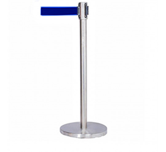 POSTE C/CINTA AZUL INOX BRILL