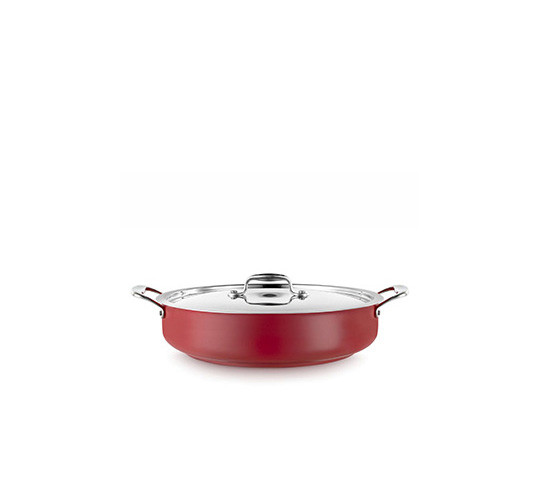 COOL LINE ROJA PAELLERA C/TAPA 28 cm