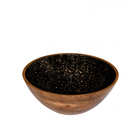 NATURAL BOL MADERA NEGRO 30x10 cm