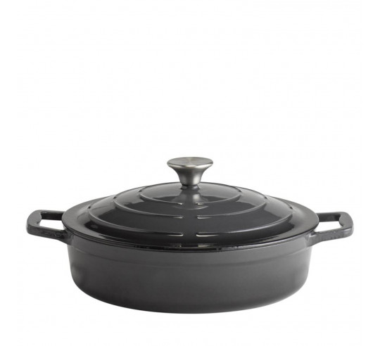 CACEROLA C/TAPA 28 CM. 3 L. GRIS