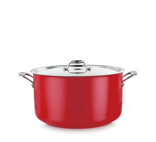 COOL LINE ROJA CACEROLA ALTA 28 cm