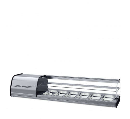 VITRINA TAPAS 2 P. VET8DP PLATA 8GN1/3