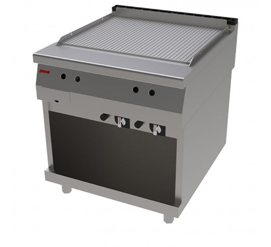 FRY TOP GAS C M JEMI S900 80 CM RANURADO