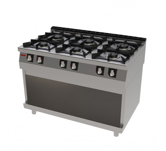 COCINA GAS CON MUEBLE JEMI S750 6 FUEGOS