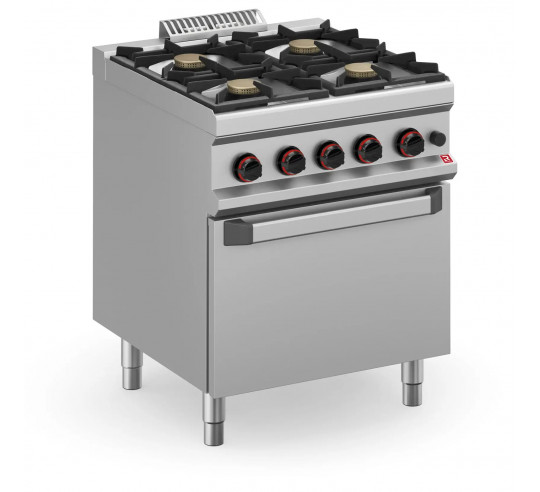 COCINA GAS NRO 700 4 FUEGOS+HORNO GAS