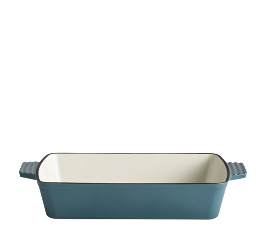 FUENTE PARA GRATINAR 33x24 AZUL