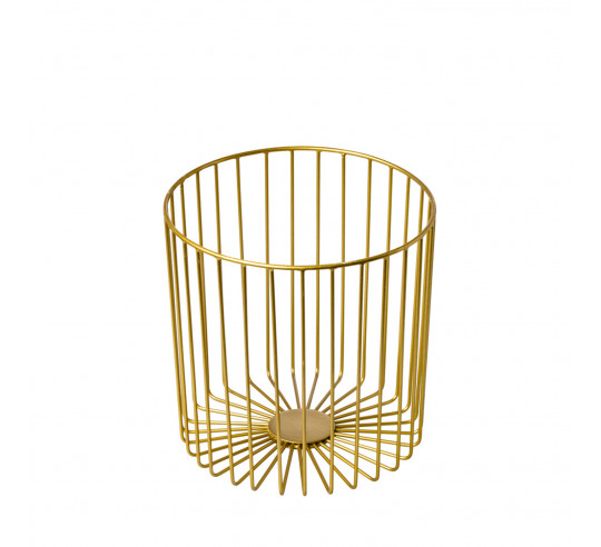 NATURAL CESTA BUFFET GOLD 23x23x23 cm