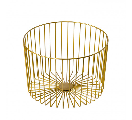 NATURAL CESTA BUFFET GOLD 33x23x33 cm