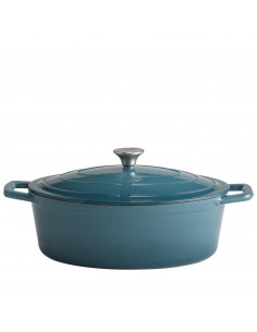 CACEROLA CON TAPA AZUL...