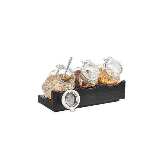 WOOD WENGE DISPENSADOR CEREALES 43x17 cm