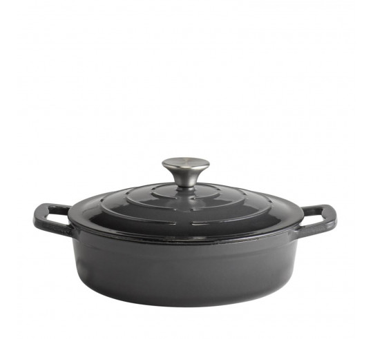 CACEROLA CON TAPA STARS  GRIS 25CMS