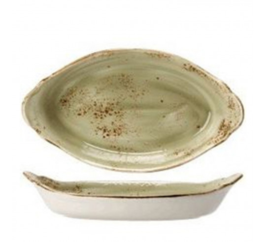 CRAFT VERDE FUENTE OVAL C/OREJAS 24 cm