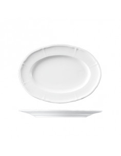 BARROCO WH. OVAL PLATTER 29 CM