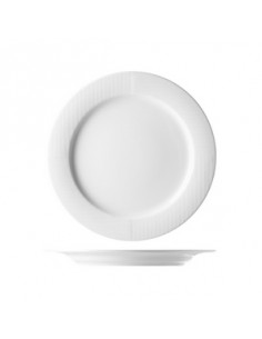 SQUARE WH. FLAT PLATE 25
