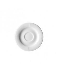 SQUARE WH. ESPRESSO SAUCER 13