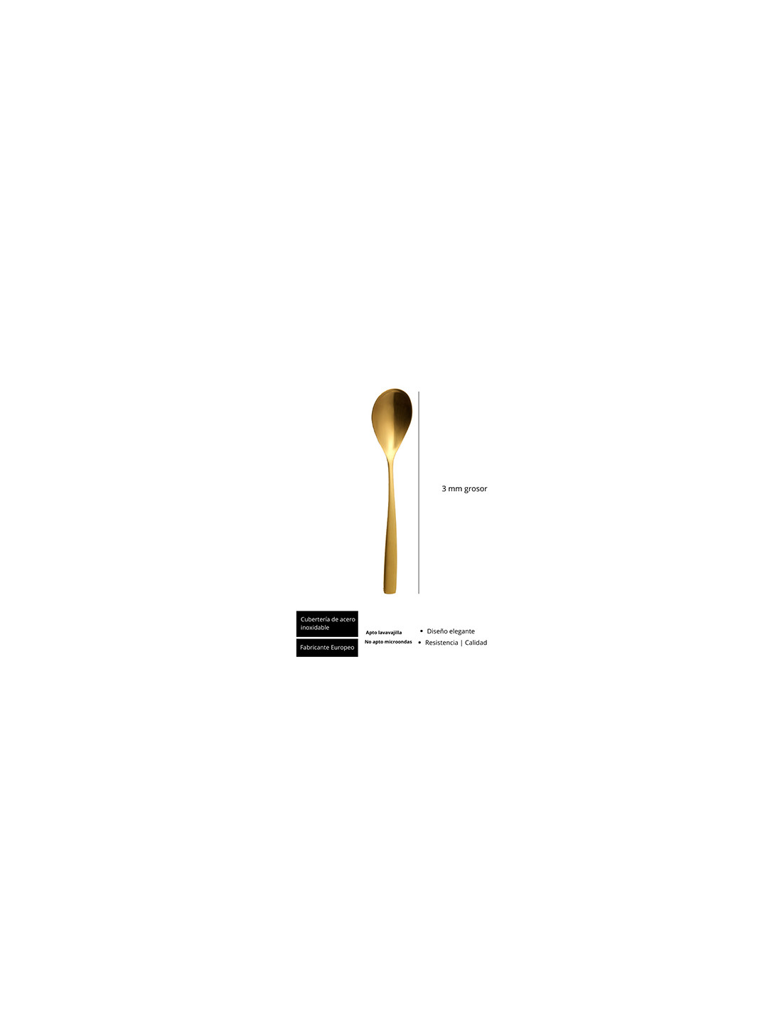 SINXELO GOLD DESSERT SPOON SINXELO GOLD DESSERT SPOON