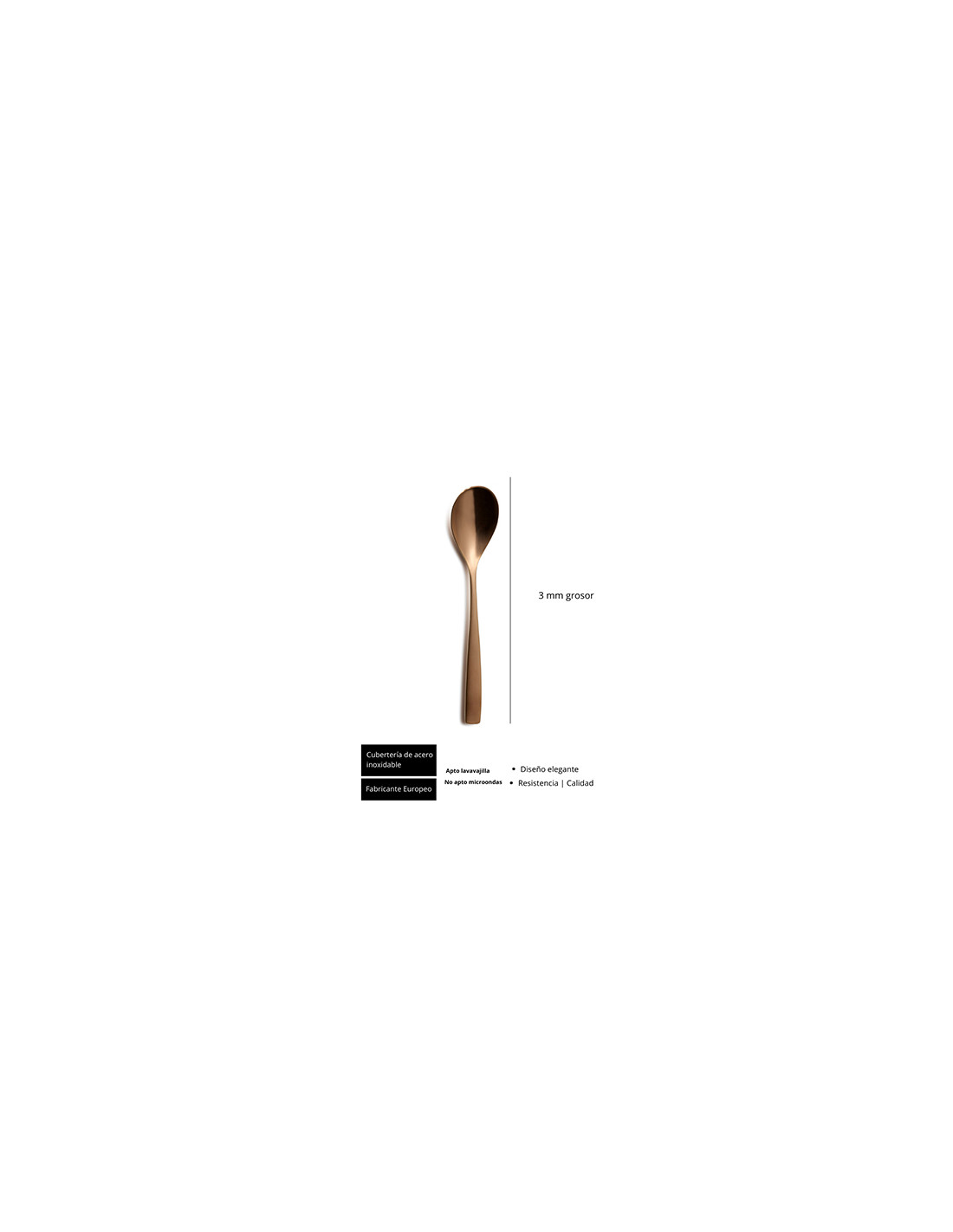 SINXELO COPPER DESSERT SPOON SINXELO COPPER DESSERT SPOON
