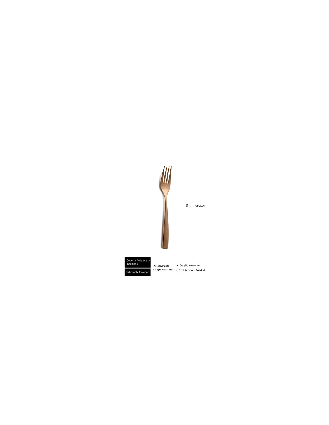 SINXELO COPPER DESSERT FORK SINXELO COPPER DESSERT FORK