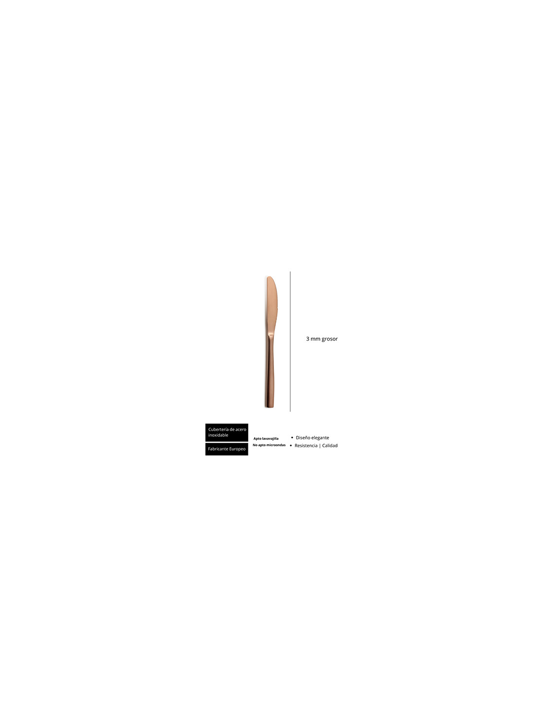 SINXELO COPPER DESSERT KNIFE SINXELO COPPER DESSERT KNIFE