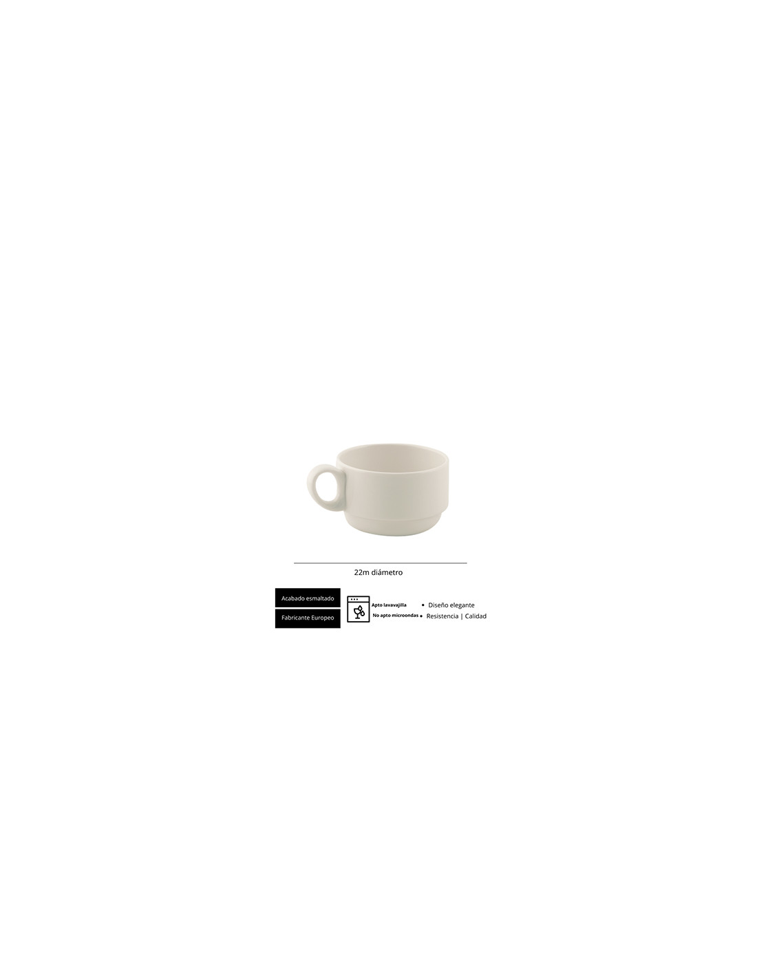 VALET 20 CL STACKABLE TEACUP VALET 20 CL STACKABLE TEACUP