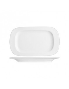 PRAGA WH. RECT. PLATTER...