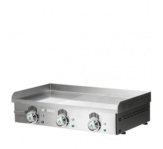 PLANCHA ELECTRICA NOVO SNACK CROMO 80X45