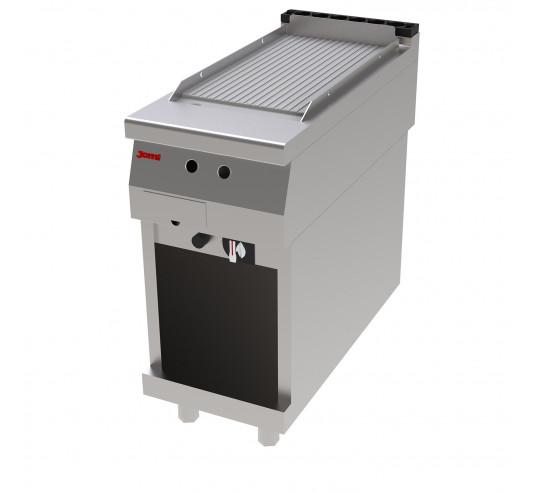 FRY TOP GAS C M JEMI S900 40 CM RANURADO