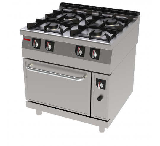 COCINA 4 F  GAS CON HORNO JEMI S750 80