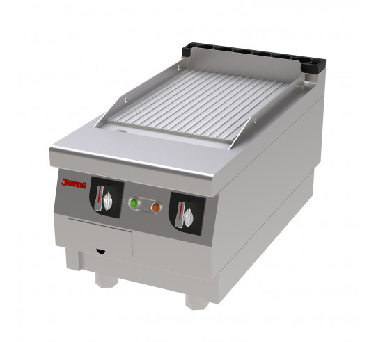 FRY TOP GAS JEMI S750 40 CM CROM RANURAD