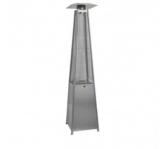 ESTUFA TERRAZA PIRAMIDE GAS INOX