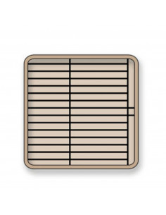 CESTA PLATOS CERRADA 19 cm