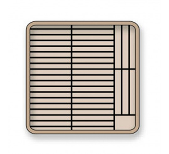 CESTA PLATOS CERRADA 18 cm