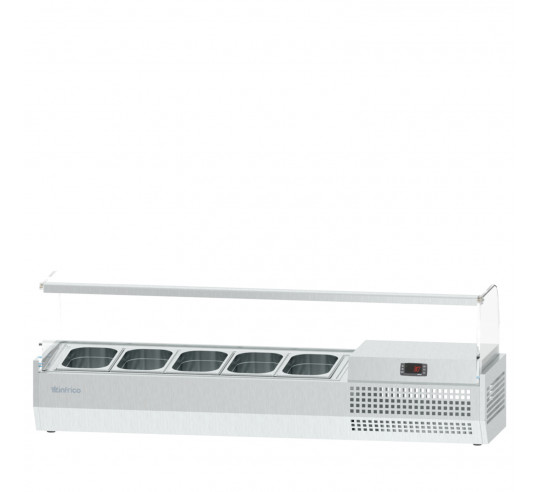 VITRINA REFRI. PIZZA VIP 1330 CRISTAL