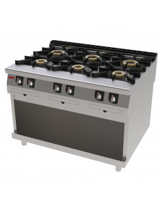 COCINA GAS 6 FUEGOS CON...