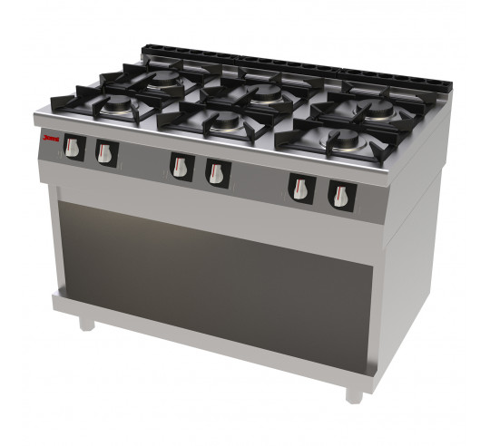 COCINA GAS CON MUEBLE JEMI S750 6 FUEGOS