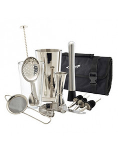 COCKTAIL BAR KIT 12 PZAS INOX